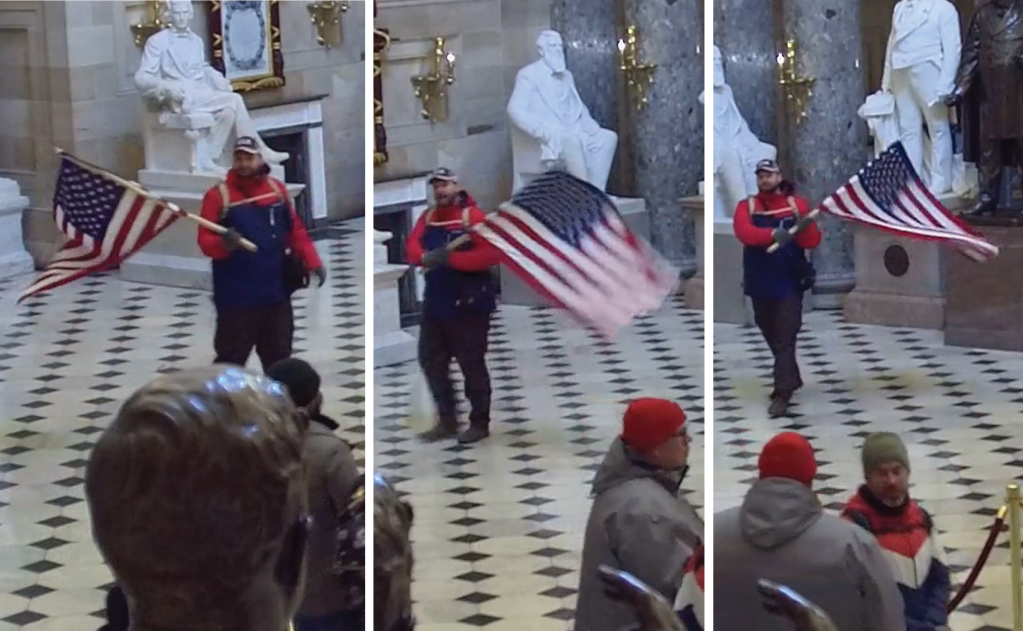 Carrying American flag at the Capitol on Jan. 6 was a crime, DOJ says