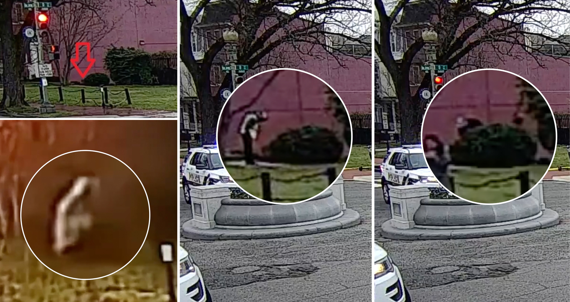 Police walked right past DNC pipe bomb to first look under a bush where bomber sat 17 hours earlier